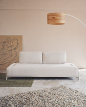 Load image into Gallery viewer, Compo module beige chenille 3-seater with beige metal structure 232 cm FSC Mix Credit - image 9