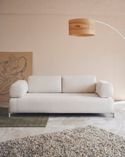 Load image into Gallery viewer, Compo beige chenille 3-seater sofa with beige metal structure 232 cm FSC Mix Credit - image 9