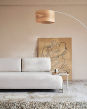 Load image into Gallery viewer, Large Compo tray in oak veneer with natural finish and beige metal structure - image 3
