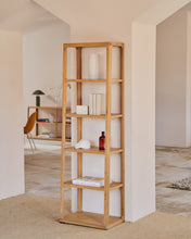 Load image into Gallery viewer, Maymai shelf with solid oak structure 60 x 193 cm - image 6