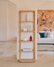 Load image into Gallery viewer, Maymai shelf with solid oak structure 60 x 193 cm - image 5