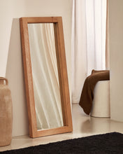 Load image into Gallery viewer, Maden wooden mirror with a natural finish 50 x 120 cm - image 3