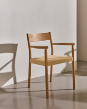 Load image into Gallery viewer, Yalia chair in solid oak with natural finish and rope seat FSC 100% - image 11