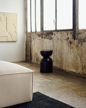 Load image into Gallery viewer, Rachell metal side table with glossy black painted finish Ø 30 cm - image 3