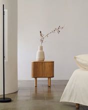 Load image into Gallery viewer, Mailen bedside table in ash veneer with a natural finish 50 x 55 cm - image 9