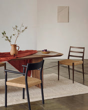 Load image into Gallery viewer, Analy chair in solid oak with walnut finish and rope seat FSC 100% - image 12