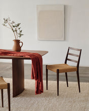 Load image into Gallery viewer, Analy chair in solid oak with walnut finish and rope seat FSC 100% - image 11