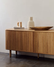 Load image into Gallery viewer, Mailen 2 door sideboard in ash veneer with a natural finish 180 x 75 cm - image 9