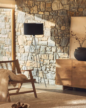 Load image into Gallery viewer, Ikia floor lamp in steel with black finish UK adapter - image 2