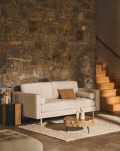 Load image into Gallery viewer, Debra 2-seater sofa in pearl chenille and natural legs, 182 cm FSC Mix Credit - image 4