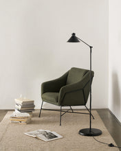 Load image into Gallery viewer, Brida armchair in green and steel legs with black finish - image 9