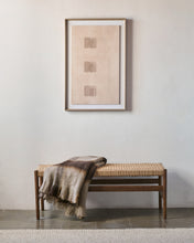Load image into Gallery viewer, Zaide bench made of solid oak wood in a walnut finish and rope cord seat, 120 cm, FSC 100% - image 5