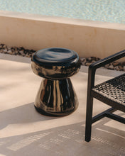 Load image into Gallery viewer, Manya black ceramic side table, Ø 38 cm - image 3