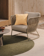 Load image into Gallery viewer, Saconca outdoor armchair made of cord and green galvanised steel - image 11