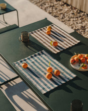Load image into Gallery viewer, Sotil Set of 2 Benches and Galvanized Steel Table with Green Finish 183 x 83 cm - image 6