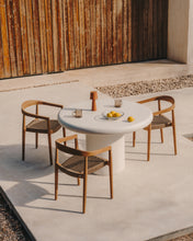 Load image into Gallery viewer, Addaia Round Table made of White Cement Ø120 cm - image 3