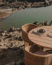 Load image into Gallery viewer, Xoriguer round table in solid eucalyptus wood Ø140 cm FSC 100% - image 4
