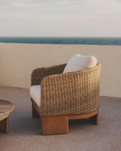 Load image into Gallery viewer, Xoriguer armchair in synthetic rattan and solid eucalyptus wood FSC 100% - image 9