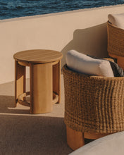 Load image into Gallery viewer, Xoriguer side table made in solid eucalyptus wood Ø56 cm FSC 100% - image 3