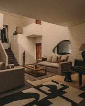 Load image into Gallery viewer, Nora 3-seater sofa with removable cover with linen and cotton cushions in taupe 240cm - image 8