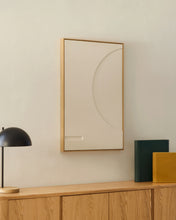 Load image into Gallery viewer, Sefri picture with circular geometric shapes in white 60 x 90 cm - image 3