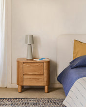 Load image into Gallery viewer, Salaya bedside table in ash plywood FSC Mix Credit, 55 cm x 50 cm - image 7