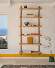 Load image into Gallery viewer, Sitra modular shelf, 6 solid oak wood shelves in a natural finish, 110 cm, FSC Mix Credit - image 3