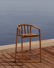 Load image into Gallery viewer, Turqueta outdoor stool made of FSC 100% solid teak wood, height 65cm - image 5