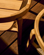 Load image into Gallery viewer, Icaro stackable chair in FSC 100% solid teak wood with natural finish - image 11