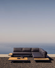 Load image into Gallery viewer, Tosqueta 5-seater corner sofa and table set made from aluminium and solid teak wood FSC 100% - image 5
