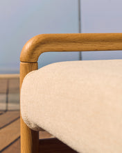Load image into Gallery viewer, Macaret bench with removable cover solid oak wood with natural finish 120 cm FSC Mix Credit - image 7