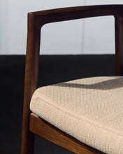 Load image into Gallery viewer, Alocs chair removable cover in beige chenille solid oak wood walnut finish FSC Mix Credit - image 12
