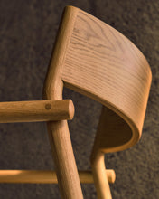 Load image into Gallery viewer, Falconera chair with a removable cover in solid oak wood with natural finish FSC Mix Credit - image 10