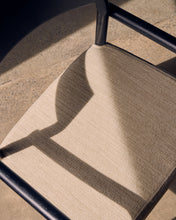 Load image into Gallery viewer, Falconera chair with a removable cover in solid oak wood with black finish FSC Mix Credit - image 11