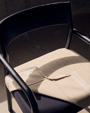 Load image into Gallery viewer, Falconera chair with a removable cover in solid oak wood with black finish FSC Mix Credit - image 13