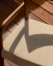 Load image into Gallery viewer, Falconera chair with a removable cover in solid oak wood with walnut finish FSC Mix Credit - image 11