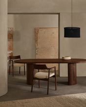 Load image into Gallery viewer, Nealy table with a walnut veneer in a dark finish, 240 x 100 cm - image 9