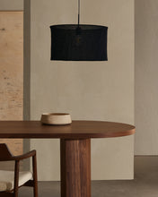 Load image into Gallery viewer, Mariela linen ceiling lamp shade in a black finish Ø 50 x 30 cm - image 3