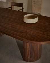 Load image into Gallery viewer, Nealy table with a walnut veneer in a dark finish, 200 x 100 cm - image 10
