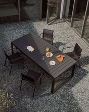 Load image into Gallery viewer, Galdana outdoor extendable table made of aluminum with dark grey finish 220 (340) x 100 cm - image 9