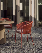 Load image into Gallery viewer, Yanet terracotta rope chair with galvanised steel legs - image 11