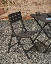 Load image into Gallery viewer, Torreta folding outdoor chair made of aluminum with dark grey finish - image 11