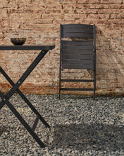 Load image into Gallery viewer, Torreta folding outdoor chair made of aluminum with dark grey finish - image 12