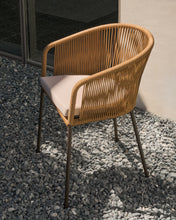 Load image into Gallery viewer, Yanet beige rope chair with galvanised steel legs - image 11