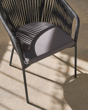 Load image into Gallery viewer, Yanet black rope chair with galvanised steel legs - image 12