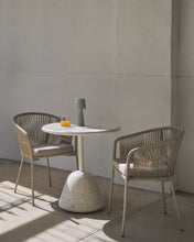Load image into Gallery viewer, Saura Table in white terrazzo with a white terrazzo top, 75 x Ø70 - image 4