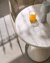 Load image into Gallery viewer, Saura Table in white terrazzo with a white terrazzo top, 75 x Ø70 - image 6