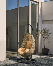 Load image into Gallery viewer, Cira multicolour hanging armchair with dark grey base - image 5