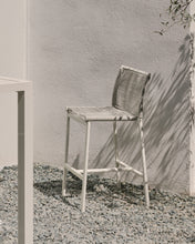 Load image into Gallery viewer, Culip outdoor stool made of rope cord and white aluminium, 65 cm - image 9