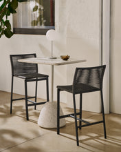 Load image into Gallery viewer, Culip outdoor stool made of rope cord and grey aluminum 65 cm - image 10